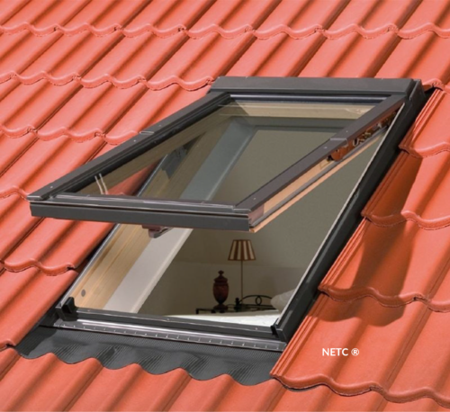 Fenêtre De Toit PVC 50x50 Cm Pour Toit Plat - Triple Vitrage Autonettoyant, Facile à Poser
